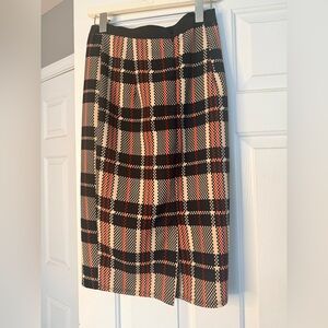 Plaid Black and Red Women's Skirt